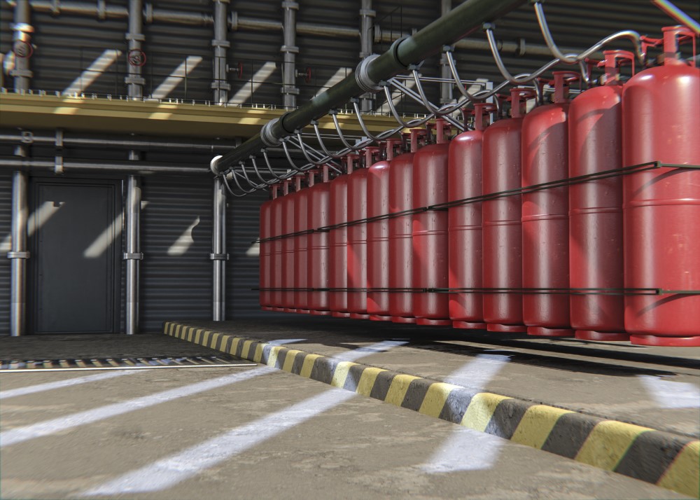 Automatic Gas Fire Suppression